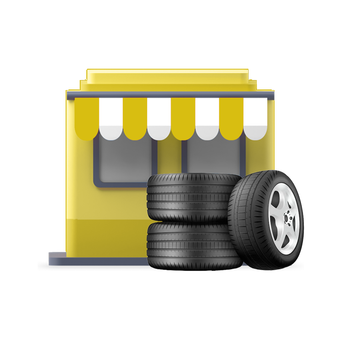 Tyre shop icon